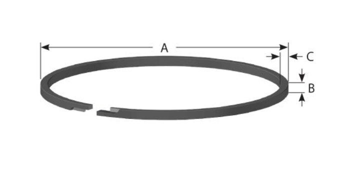 Cast Iron Piston Tech Drawing